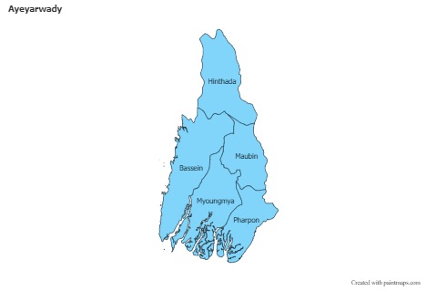 Contoh Peta untuk Ayeyarwady (biru)