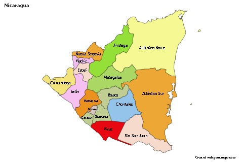 Sample Maps for Nicaragua (colored)