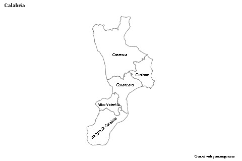 Sample Maps for Calabria (black-white)