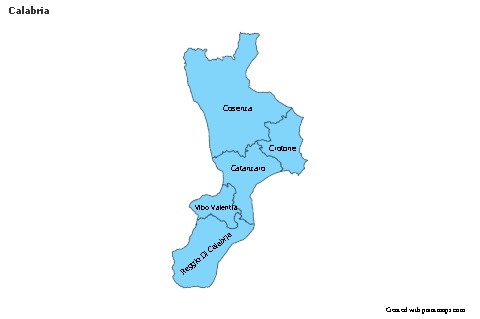 Sample Maps for Calabria (blue)