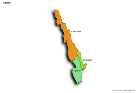 Kayin için Örnek Haritalar (renkli,gölgeli)
