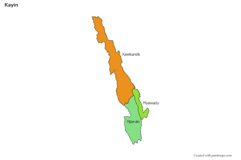 Kayin için Örnek Haritalar (renkli)