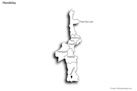Sample Maps for Mandalay (black-white,shadowy)