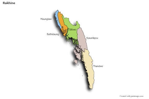 Sample Maps for Rakhine (colored,shadowy)