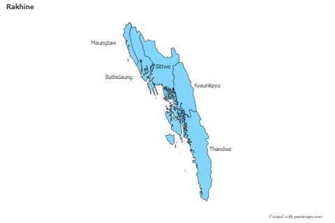 Sample Maps for Rakhine (blue)
