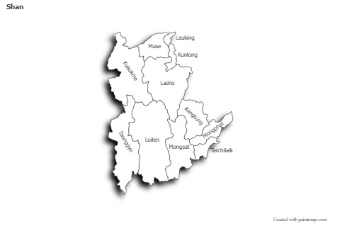 Mapas de muestra para Shan (blanco-negro,sombrío)