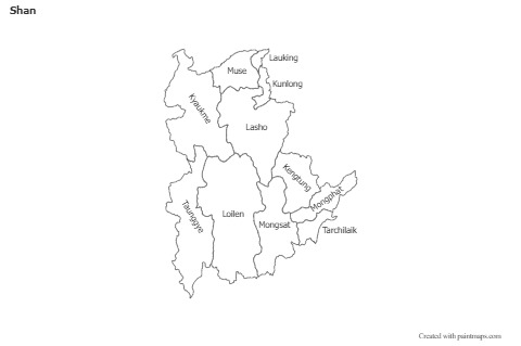 Mapas de muestra para Shan (blanco-negro)