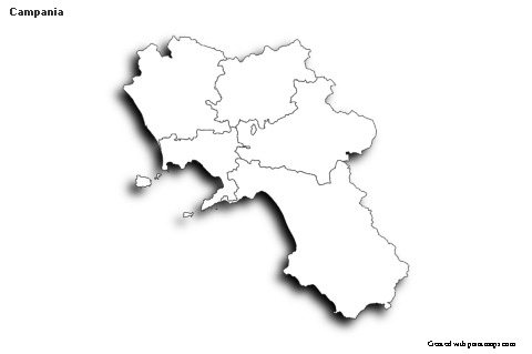 Sample Maps for Campania (black-white,shadowy)