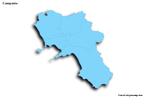 Sample Maps for Campania (blue,outline,shadowy)