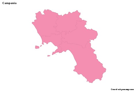 Sample Maps for Campania (pink,outline)