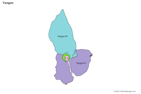 Sample Maps for Yangon (colored)