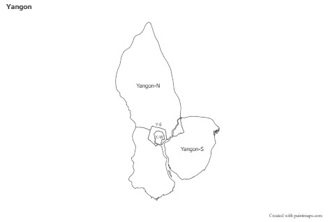 Sample Maps for Yangon (black-white)