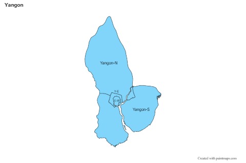 Sample Maps for Yangon (blue)