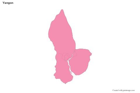 Sample Maps for Yangon (pink,outline)