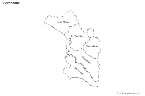 Sample Maps for L'Artibonite (black-white)