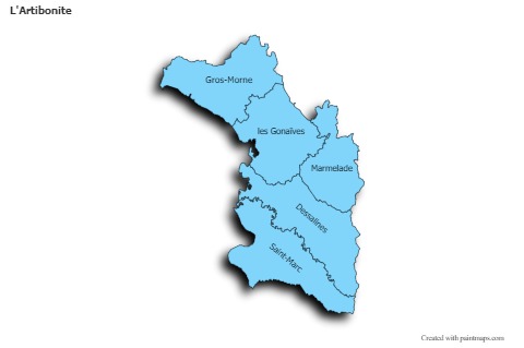 Sample Maps for L'Artibonite (blue,shadowy)