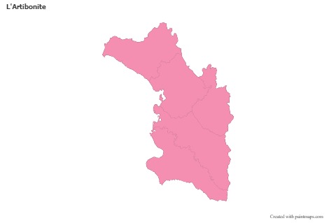 Sample Maps for L'Artibonite (pink,outline)