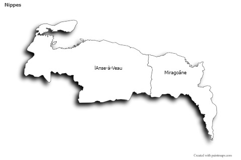 Sample Maps for Nippes (black-white,shadowy)