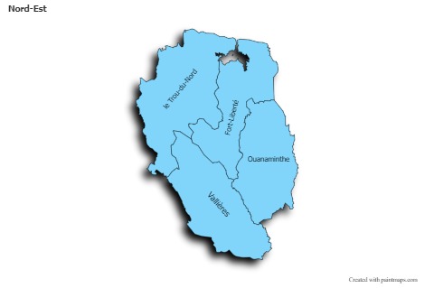 Sample Maps for Nord-Est (blue,shadowy)
