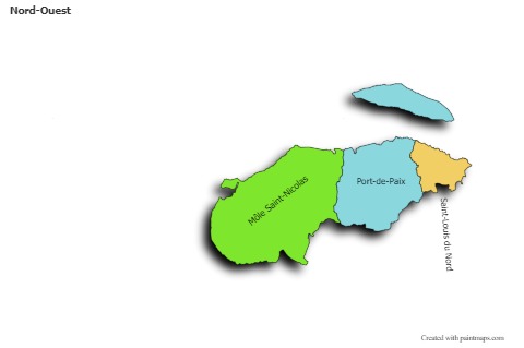 Sample Maps for Nord-Ouest (colored,shadowy)