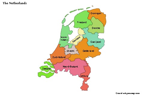 Sample Maps for The Netherlands (colored)