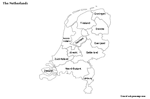 Sample Maps for The Netherlands (black-white)