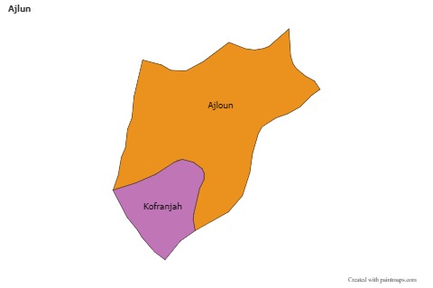 Sample Maps for Ajlun (colored)