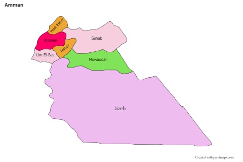 Contoh Peta untuk Amman (berwarna)