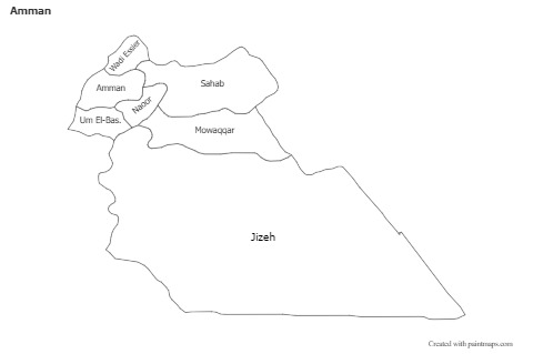 Contoh Peta untuk Amman (hitam-putih)