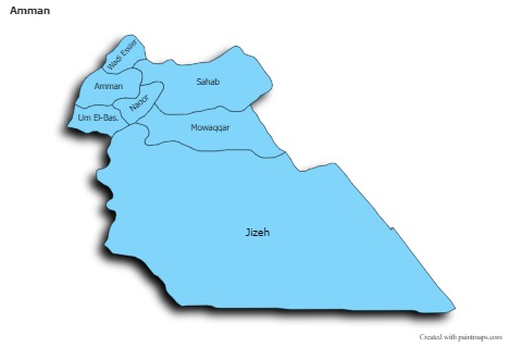 Contoh Peta untuk Amman (biru,bayangan)