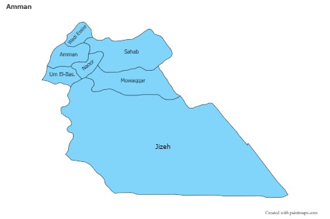 Contoh Peta untuk Amman (biru)