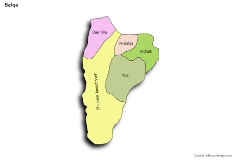 Sample Maps for Balqa (colored,shadowy)