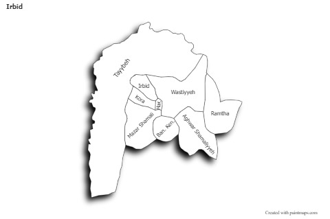 Sample Maps for Irbid (black-white,shadowy)