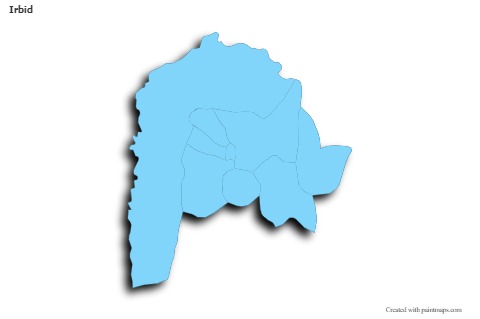 Sample Maps for Irbid (blue,outline,shadowy)