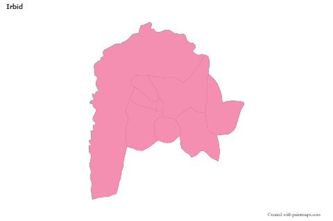 Sample Maps for Irbid (pink,outline)