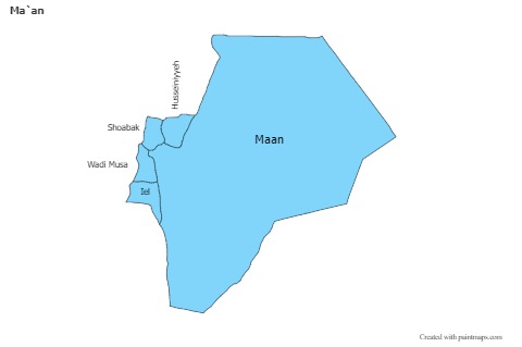 Contoh Peta untuk Ma`an (biru)
