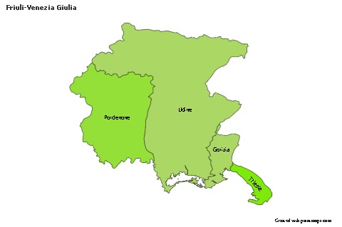 Sample Maps for Friuli-Venezia Giulia (colored)