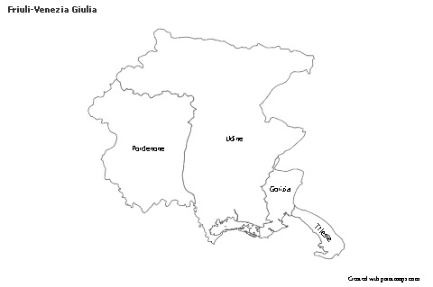 Sample Maps for Friuli-Venezia Giulia (black-white)