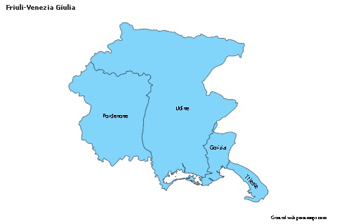 Sample Maps for Friuli-Venezia Giulia (blue)