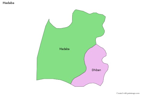 Mapas de muestra para Madaba (coloreado)