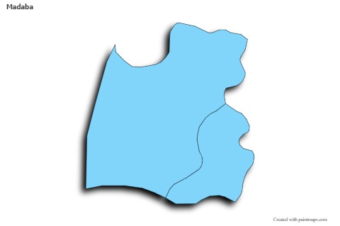 Mapas de muestra para Madaba (azul,sombrío)