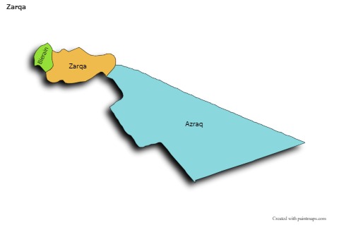 Contoh Peta untuk Zarqa (berwarna,bayangan)
