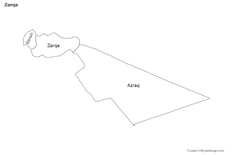 Contoh Peta untuk Zarqa (biru,bayangan)