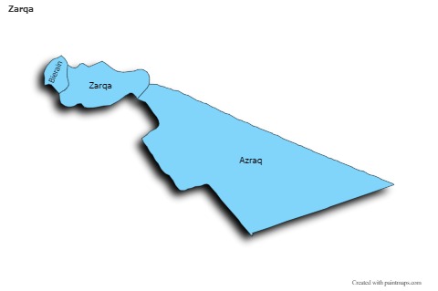 Contoh Peta untuk Zarqa (biru)