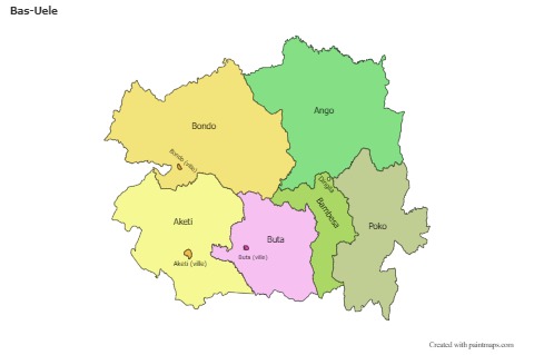 Sample Maps for Bas-Uele (colored)