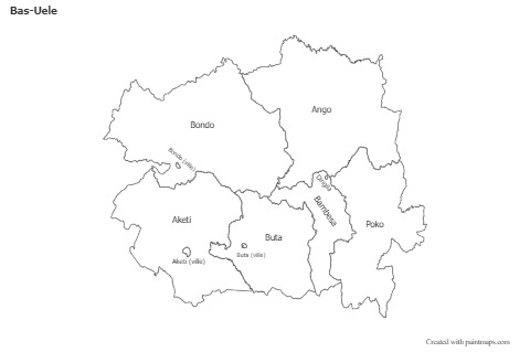 Sample Maps for Bas-Uele (black-white)