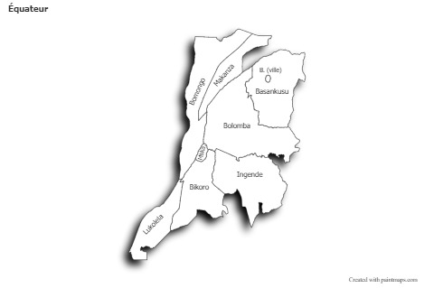 Sample Maps for Équateur (black-white,shadowy)