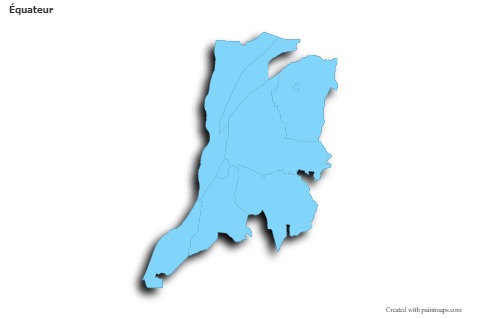 Sample Maps for Équateur (blue,outline,shadowy)