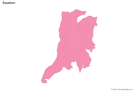 Sample Maps for Équateur (pink,outline)