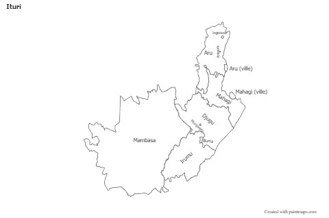 Sample Maps for Ituri (black-white)